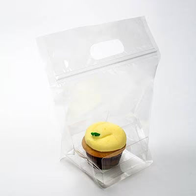 Zip Handle Cupcake Bags for Singles 8" x 4 1/16" x 9" 100 pack