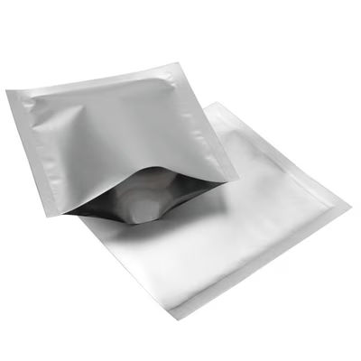 Small Silver Single Use Heat Seal Smell Proof Child Resistant Bag For Medicinal Herbs or Vitamins Size: 3 1/2" x 3 3/4" 100 Bags