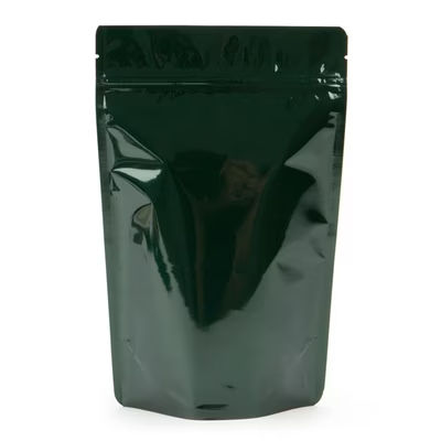 Best Odor Proof Gusset Pouch Bags Dark Hunter Green High Barrier - 6 oz. - 11 oz. Size: 5 7/8" x 3 1/2" x 9 1/8" 100 Bags Pouches