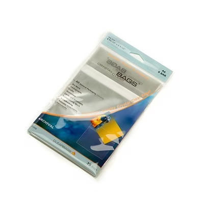 Crystal Clear Protective Closure Bags Retail Pack 4 15/16" x 6 9/16" 25 pack