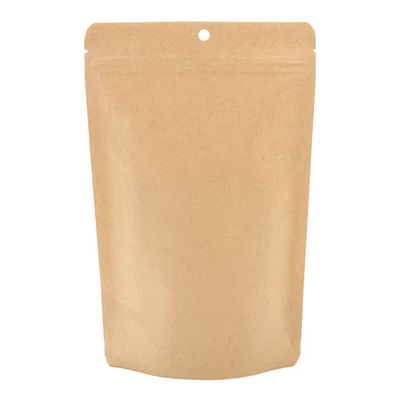 Kraft Eco Stand Up Pouch 5 7/8" x 3 1/2" x 9 1/8" 100 pack