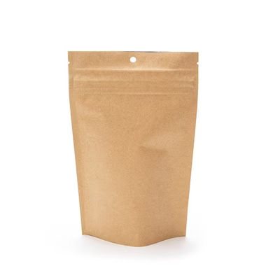 Smell Proof Bags Kraft Child Resistant Mylar Bags 5 1/8" x 2 1/2" x 8 1/8" 100 Pieces