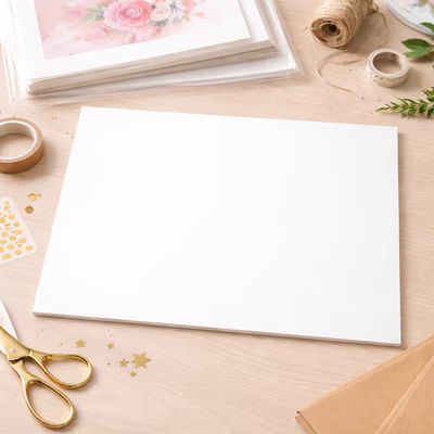 12" x 16" ClearBags Economy 30pt One Sided White Backing Board