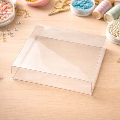 Crystal Clear Box Slip Cover 5 3/16" x 1 1/16" x 5 1/4" 25 pack
