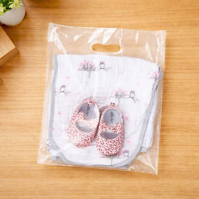 Clear Handle Bag 20% Recycled Content 12" x 15" 100 pack
