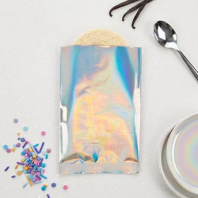 Holographic Metallized Heat Seal Bags 4" x 6" 25 pack