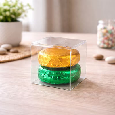 rPET Crystal Clear Pop & Lock Box 2" x 2" x 2" 25 Pack