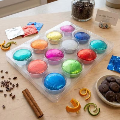Round Cookie Tackle Box 12 Cavity 7 5/16" x 11/16" x 9 11/16" 25 pack