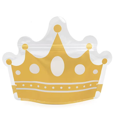 Crown Shaped Pouches 9 1/8" x 3" x 7" 100 pack