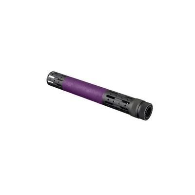 Hogue AR15/M16 EXTND Length Free Float Forend w/ OverMold Gripping area and Accessory Attachments Purple 15664