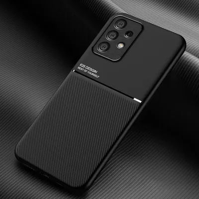 For Samsung A23 5G Case Leather Texture Car Magnetic Holder Phone Case For Samsung Galaxy A23 a23 A 23 Soft Silicone Back Cover