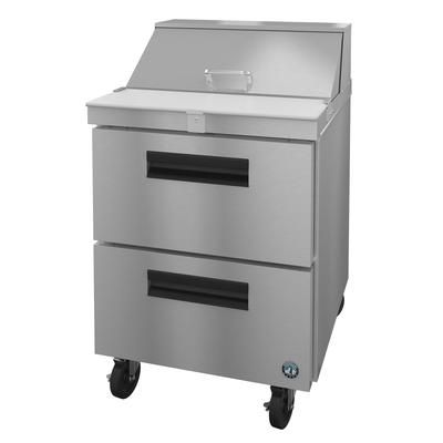 Hoshizaki SR27B-8D2 27" Steelheart Sandwich/Salad Prep Table w/ Refrigerated Base, 115v, Stainless Steel