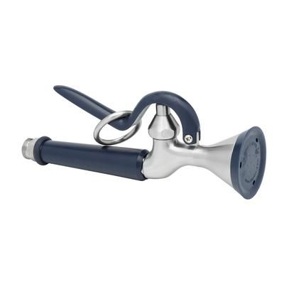 T&S S-0107-Y 1.15 GPM Spray Valve Assembly w/ Hold-down Ring & Rubber Bumper, Blue, Hold Down Ring