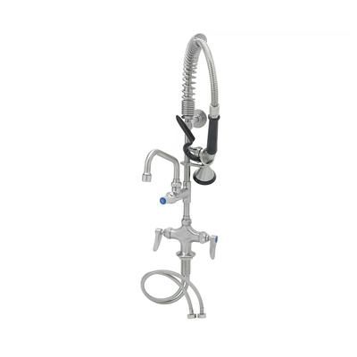T&S SMPF-2DLN-06 24 13/16"H Deck Mount Pre Rinse Faucet - 1.15 GPM, Base with Nozzle, 6" Nozzle, Single-hole, Stainless Steel