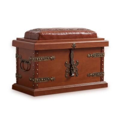 Leather trunk, 'Village, Country Collection'