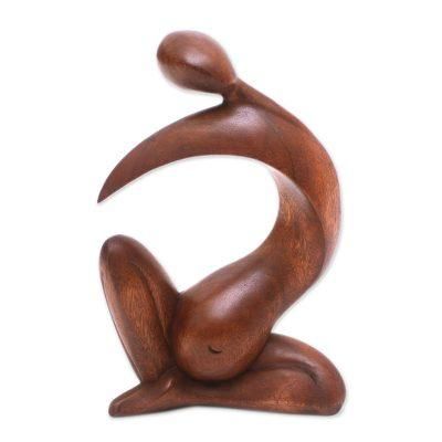 Wood statuette, 'Pregnant Grace'