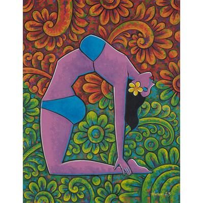 Equilibrium,'Signed Unstretched Floral Expressionist Acrylic Painting'
