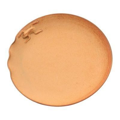 Rain Frog,'Handmade Ceramic Plate'