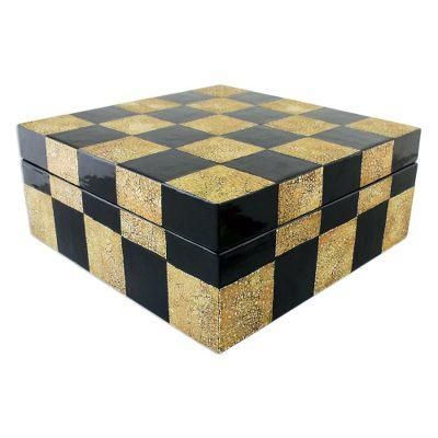 Mosaic Chess,'Wood Mosaic Decorative Box from Thailand'
