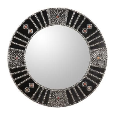 Floral Dreams,'Artisan Crafted Wall Mirror from India'