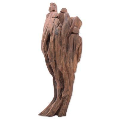 Forever Friends,'Unique Reclaimed Driftwood Sculpture from India'