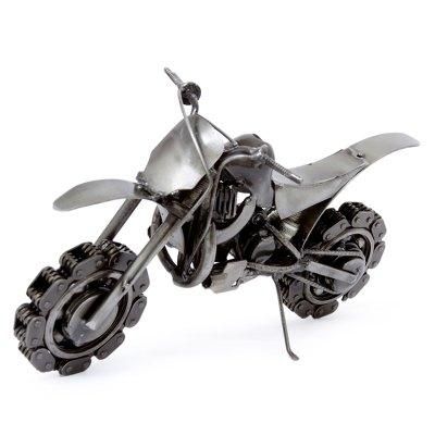 Rustic Motorcross Bike,'Collectible Recycled Metal Motorcycle Sculpture'