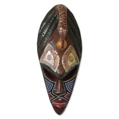 Nigerian wood mask, 'Harvest Guardian'