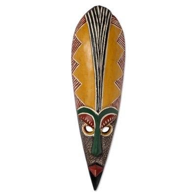 'Messenger of Peace' - Handcrafted African Wood Mask