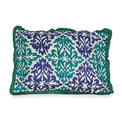 'Cool Flames' - Unique Embroidered Cushion Cover