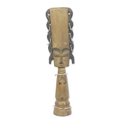 Fante Fertility Doll I,'Wood Fertility Doll Sculpture'