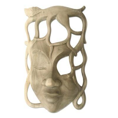 Woman of the Forest,'Hand Made Contemporary Wall Mask'