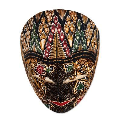 Panji Semirang,'Hand Made Batik Wood Mask from Java'
