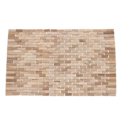 Surabaya Sidewalk,'Hand Made Teak Wood Mat from Java'