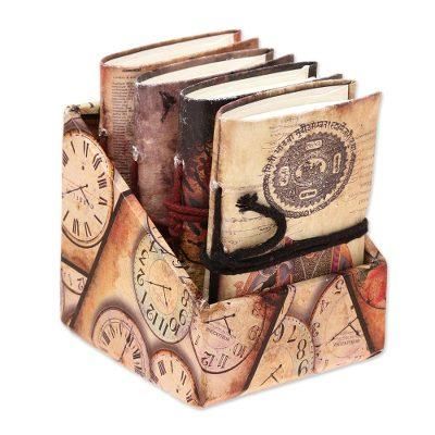 Timeless Animals,'Animal-Themed Cotton Journals from India (Set of 4)'