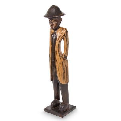 Colonial Foreman,'Colonial Style Indonesian Wood Sculpture'