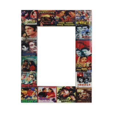 Wood photo frame, 'Bollywood Magic' (4x6)