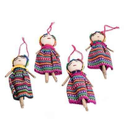 Frida's Christmas,'Handcrafted Frida Ornaments (Set of 4)'