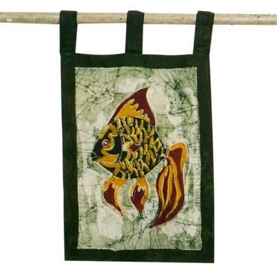 Go Fish,'Cotton Wall Hanging with Fish Motif'