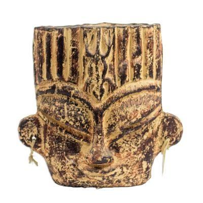 Ceramic vase, 'Gecko Spirit'