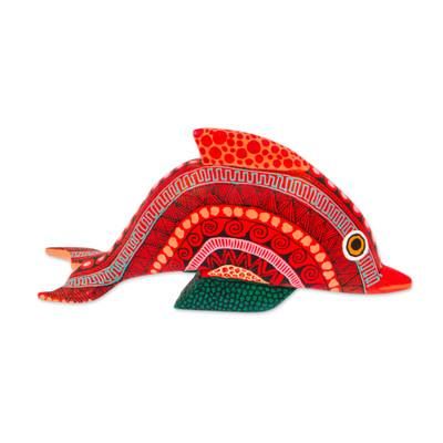Diving Dolphin,'Alebrije Dolphin Figurine'