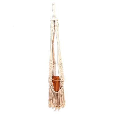 Tegalalang Plants,'Handwoven Single Cotton Flower Pot Hanger from Bali'