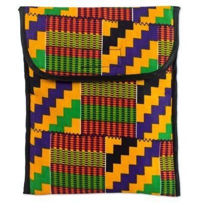 Upbeat,'Beautifully Patterned Kente iPad Case with Foam Padding'