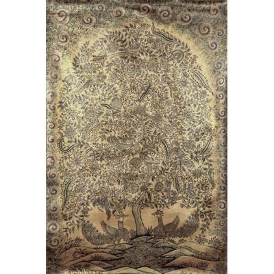 Dancing Clouds and Golden...,'Tree of Life Kalamkari Painting'