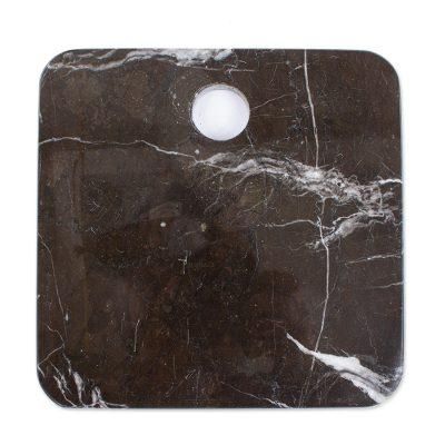 Plateau in Black,'Square Black Marble Cheese or Chopping Board'