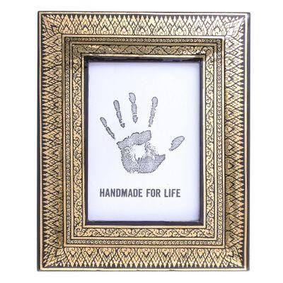 Royal Memory,'Thai Golden Lacquered Wood Photo Frame'
