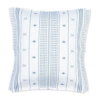 Smoky Cloud,'Smoky Grey on White Cushion Cover from Chiapas'