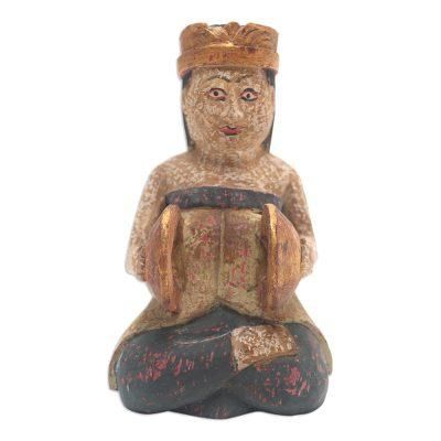 Ceng Ceng,'Hand Carved Albesia Wood Statuette'