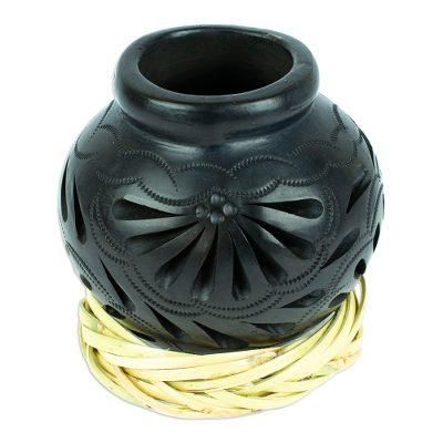 Splendid Black,'Barro Negro Black Ceramic Decorative Mini Vase'