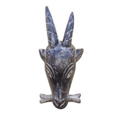 To Kpee Wu,'African Wood Goat Mask from Ghana'