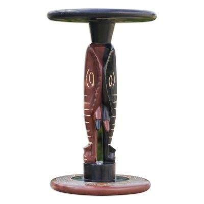 Elephant Walk,'Handcrafted Elephant Motif Accent Table'